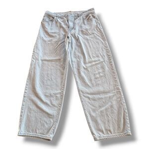 Levi's Premium Baggy Dad Wide Leg Jeans Light Wash Denim Blue Women’s Sz 32x29.5